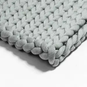 Décoration de chambre à coucher de couverture tricotée pondérée de refroidissement de luxe Noble pour la fabrication à la main de cadeau d'été