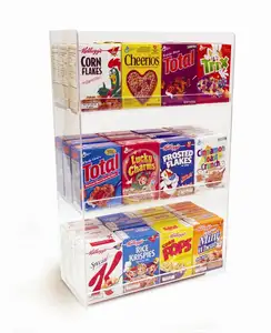 Exibição de doces para bancada, estante acrílica de armazenamento personalizado de 3 tier