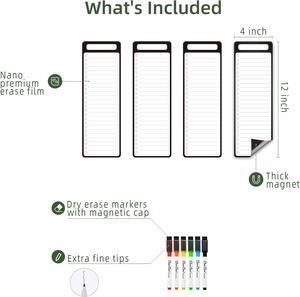 กระดานแม่เหล็กแบบแห้งลบได้ ขนาดกลาง แบบกำหนดเองสำหรับขายส่ง เป็นมิตรกับสิ่งแวดล้อม ใช้งานได้หลากหลาย สำหรับติดตู้เย็น ใช้เป็นกระดานเมนู - Product Image 6