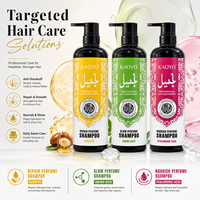 Shampooing parfumé antichute à l'acide hyaluronique du Moyen-Orient, emballage arabe, marque privée, vente en gros, fournisseur OEM