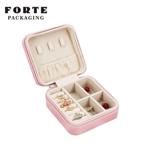 FORTE 'jewerly' organizer boxes fashion leather travel jewelry case 'jewlery''s warehousing - Product Image 5