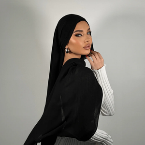 Customized Breathable Cotton Modal Solid Hijab Shawl Women <b>Ethnic</b> <b>Bandana</b> Matching Underscarf Inner Customizable All Seasons - Product Image 2