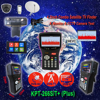 Buscador de Satélites con Pantalla IPS de 4.3 Pulgadas, H.265 Combo DVB-S2+T2+C+AHD+Análisis de Espectro KPT-266S/T+ Monitor HD