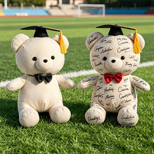 Ours en peluche Dr Teddy Bear pour la remise des diplômes, <span class=keywords><strong>cadeau</strong></span> souvenir scolaire doux et rembourré pour les étudiants - Product Image 1