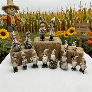 Set <span class=keywords><strong>de</strong></span> Figuras <span class=keywords><strong>de</strong></span> Gnomos <span class=keywords><strong>de</strong></span> Resina para Otoño y Acción <span class=keywords><strong>de</strong></span> Gracias - Adornos Decorativos con Temática <span class=keywords><strong>de</strong></span> Piñas y Cosecha - Product Image 1