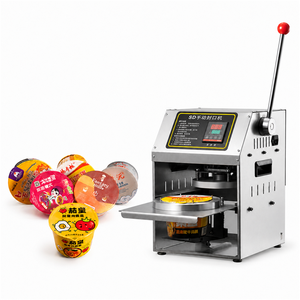 Machine de scellage manuelle compacte commerciale en acier inoxydable pour barquettes et boîtes en plastique - Product Image 5