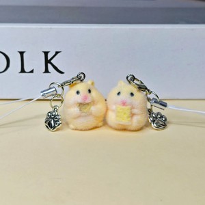 Porte-clés 3D mignon en résine, motif hamster câlin, fait main, pour sac à main, téléphone, cadeau pour fille - Product Image 6