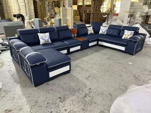 Moderna tecnologia Anti-macchia divano in tessuto soggiorno semplice grande e piccolo appartamento Multi-funzionale divano in tessuto a forma di U Set - Product Image 2