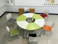 Table de formation moderne pour salle de classe, bureau, salle de réunion, mobilier de vente en gros