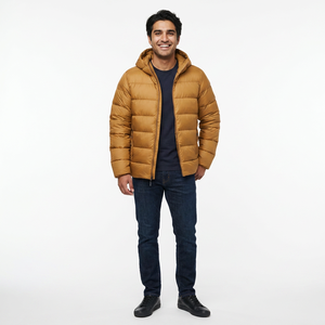 <b>Men's</b> Winter <b>Puffer</b> <b>Jacket</b> Customizable Logo 100% Nylon <b>Men's</b> <b>Puffer</b> <b>Jackets</b> Custom Logo Detachable <b>Hooded</b> 2026 - Product Image 1