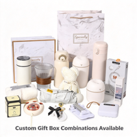 Coffret Cadeau Tech : Humidificateur, Chauffe-Mains, Câble de Données, Porte-Clés, Support Téléphone – Boîte Cadeau Romantique Saint-Valentin pour Elle – Cadeaux Promotionnels