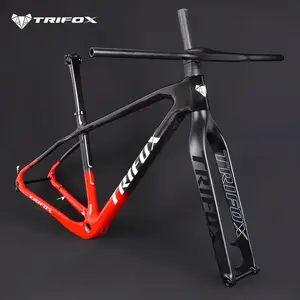 TRIFOX rangka sepeda, Frameset sepeda MTB gunung karbon penuh kabel Internal 29er 148*12mm