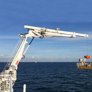 Marine Deck <span class=keywords><strong>Crane</strong></span> 1 Tonne Knuckle Boom <span class=keywords><strong>Crane</strong></span> Schiffs maschine Hydraulischer Frachtschiff kran - Product Image 1