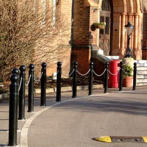Sokaklar binaları koruması için klasik Retro dökme demir direkler yol bariyeri - Product Image 1