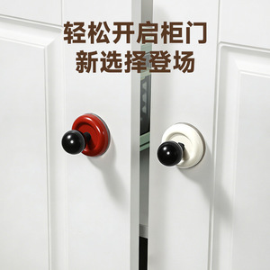 Vintage Style Round Suction Cup Hook Red 1kg Max Load Wall Mounted For Doorways Entryways Bathrooms No Drilling Required - Product Image 4