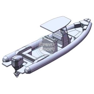 Rhib 760 Gommoni <span class=keywords><strong>Barca</strong></span> Da Pesca, Bote Inflable de Aluminio con Motor - Product Image 1