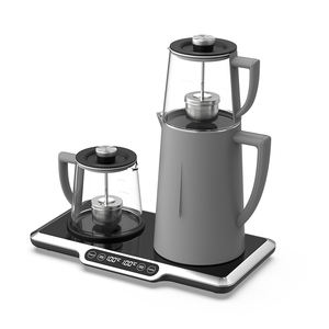 Tetera Eléctrica de Vidrio Hotsy <span class=keywords><strong>con</strong></span> Función de Mantener Caliente, Tetera Eléctrica de Acero Inoxidable <span class=keywords><strong>con</strong></span> Pantalla LED de Temperatura, Cafetera y Tetera - Product Image 4