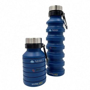 <b>Collapsible</b> Silicone <b>Bottle</b> Direct Drinking Promotional Foldable Drinkware for Boiling <b>Water</b> - Product Image 1