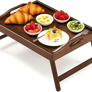 New cross-border product: Outdoor small <b>table</b>/laptop <b>table</b>/<b>bamboo</b> and wood foldable, a must-have for lazy people. - Product Image 1