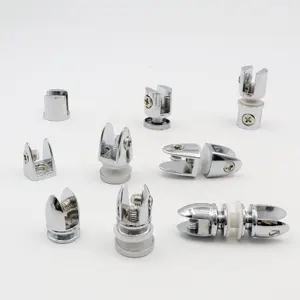 Kính hỗ trợ khung Clip Hợp kim kẽm kẹp cho kính nổi tường Kệ Khung kính giữ Clip Bảng điều khiển kẹp - Product Image 1