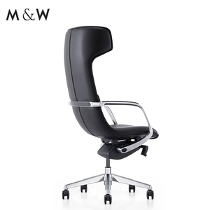 M & W Cómoda silla de oficina giratoria de cuero genuino Execellence Silla de oficina moderna - Product Image 5