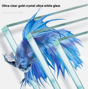 ホワイトクリアベントガラス水槽小型生態塩水水槽家庭用デスクトップボックス梱包 - Product Image 4