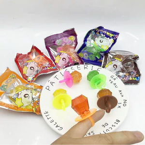 טבעת פירות בצורת יהלום הסיטונאי טבעת פרי פופ סוכריות חאלל סוכריות צעצוע חלאל עם פירות אריזה לילדים - Product Image 3