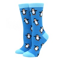 Chaussettes amusantes et colorées avec motifs d'animaux mignons du printemps, pingouin, kangourou, koala, perroquet, en coton, style Harajuku
