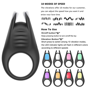 Produtos Eroticos Vertragen Ejaculatie Anneau Levendige Jugetes Sexuales Para Hombres Anillo Vibrador Lederen Haanring - Product Image 3