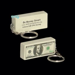 Porte-clés anti-stress en mousse PU en forme de billet de banque – Couleur et logo personnalisables, jouet promotionnel pour enfants, jouet à presser pour soulager le stress - Product Image 1