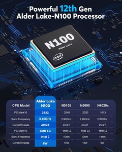 New Arrival Alder Hồ N100 N95 N <span class=keywords><strong>200</strong></span> Micro Mini PC Windows 11 Xách Tay Máy Tính Để Bàn PC Mini Máy Tính - Product Image 3