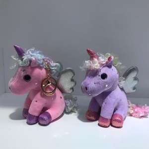 Juguetes de Peluche de Unicornio Rosa y Morado Personalizados con Alas y Cuernos de 11CM-30CM, Animales de Peluche Suaves para Niños de 2 a 4 Años - Product Image 1