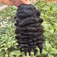 Tresses Bohèmes les Plus Vendues Cheveux Chinois Vierge Plumes Crochet Nœuds Invisibles Légers Sans Enchevêtrement Pour Fêtes et Usage Quotidien