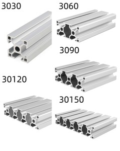 Profilo Estruso in <span class=keywords><strong>Alluminio</strong></span> Serie 6000 con Scanalatura a T e a V per Telaio Macchina CNC 3D 2020 2040 2080 3060 3030 4040 4080 Ecc. - Product Image 3