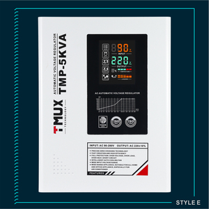Régulateur de tension automatique monophasé de type relais Tmux 5KVA AVR AC 220V pour appareils électroménagers - Product Image 1