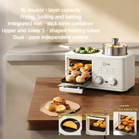 Marmite intégrée multifonctionnelle pour cuire à la vapeur, faire bouillir, frire et griller Mini four à petit-déjeuner entièrement automatique