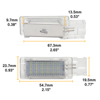 LED Ayak Aydınlatması 12V 1 Yıl Garantili VW Fox/Gol/Atlas/Bora/Caddy/Golf/Rabbit/Jetta/MK5/MK6//Yeni Beetle Kapı/Bagaj için