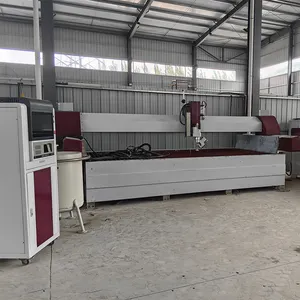 Trung Quốc Nhà sản xuất chuyên nghiệp Độ chính xác cao CNC 5 trục nhỏ máy bay phản lực nước Máy cắt đá cẩm thạch 5 trục máy bay phản lực nước cắt