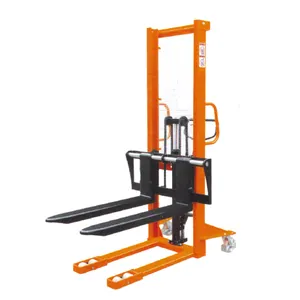 Xuyang C-shaped High Quality 0.5 Ton 1.5Ton Hand Stacker Truck Hydraulic Manual Forklift For Material Handling