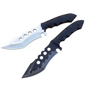 Couteau de poche tactique de haute qualité pour le bricolage, lame en acier inoxydable, pointe tombante, personnalisable, OEM, avec étui en plastique ou en cuir - Product Image 1