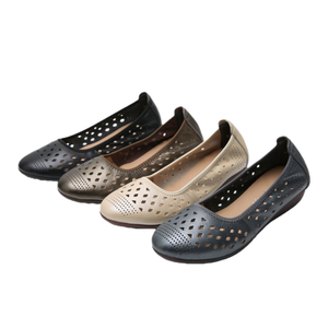 Mules Estive in Vera Pelle Personalizzate all'Ingrosso, Scarpe Comode da Donna Slip-On con Suola Morbida e Traspirante - Product Image 5