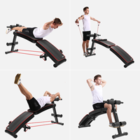 Banc de musculation pliable multifonctionnel Esang en métal avec inclinaison réglable et dispositifs de sécurité