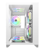 AntarcChill Wholesale High Standard Computer Case Full Glass Panel Gaming Pc Case Aluminum Watercooling Micro ATX ITX PC Case