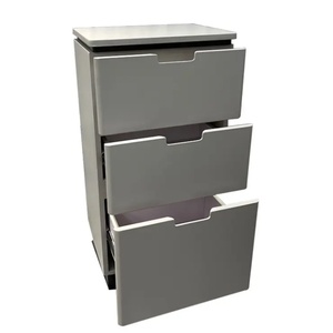 Salon de coiffure avec armoire à outils sans fil, chariot de coiffure, armoire en bois massif simple et double face, spécial salon de coiffure - Product Image 5