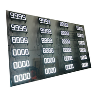 Papan Reklame Elektronik LED Antiair Luar Ruangan Tanda Harga LED Layar Pompa Bensin