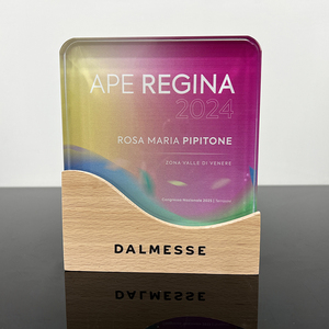 Bois Cristal Moment Mariage Mérite Plaque Plaque Ronde En Bois Bouclier Prix Trophée MH-NJ00702 - Product Image 4