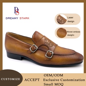 Nouvelles Chaussures Habillées pour Hommes en Cuir Véritable Bicolore Marron, Design Laser Tendance Fait Main, Logo Personnalisé, Marque Originale - Product Image 2