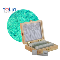 Lames de microscope botanique Yulin personnalisées en usine, préparées pour l'éducation, lames préparées en verre, Épiderme d'Allium Cepa