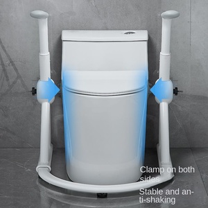 Étagère d'appoint pliante de garde-corps de sécurité intelligente pour main courante de toilette avec capacité de 150kg pour salle de bain pour personnes âgées - Product Image 3
