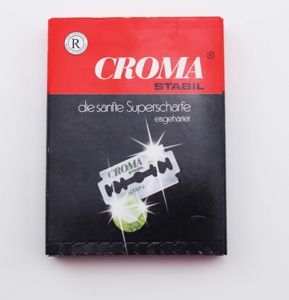 Лезвие для парикмахерской CROMA SUPER из нержавеющей стали с двойным краем - Product Image 1